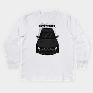 Ford F150 SVT Raptor 2010-2014 - Black Kids Long Sleeve T-Shirt